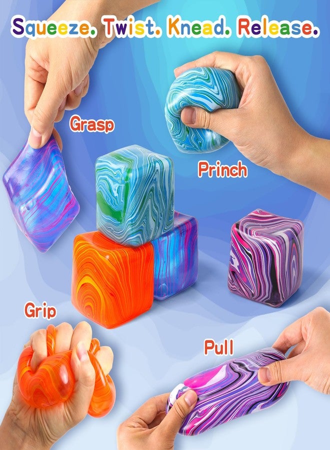 CORODER Stress Ball, 2.2'' Squishy Slow Rising Fidget Cube Sensory Toys for Anxiety Stress Relief, High Density Ice Squeeze Balls for Adults.(Purple) - Image 4
